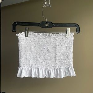 Forever 21 Ruffled Bandeau Top Small